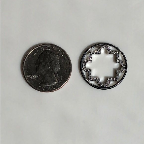 Origami Owl LARGE SILVER MOROCCAN Window Plate - Picture 5 of 7